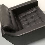 1960s leather chair black