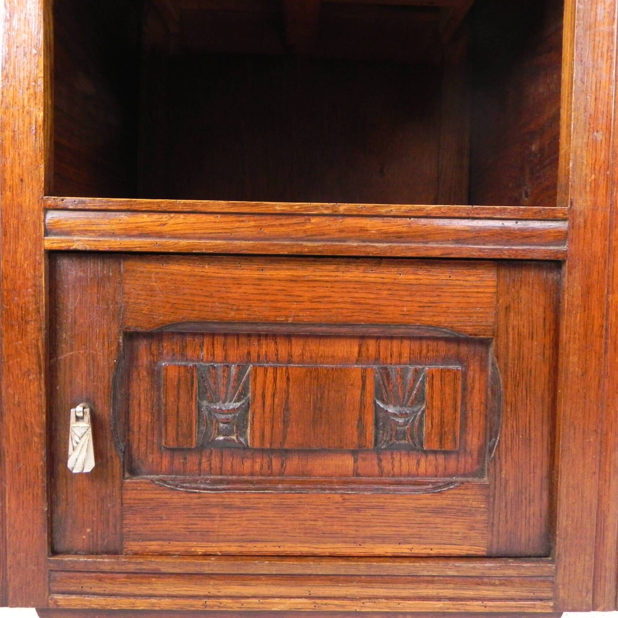 Art Deco bedside table with marble top, 1930s