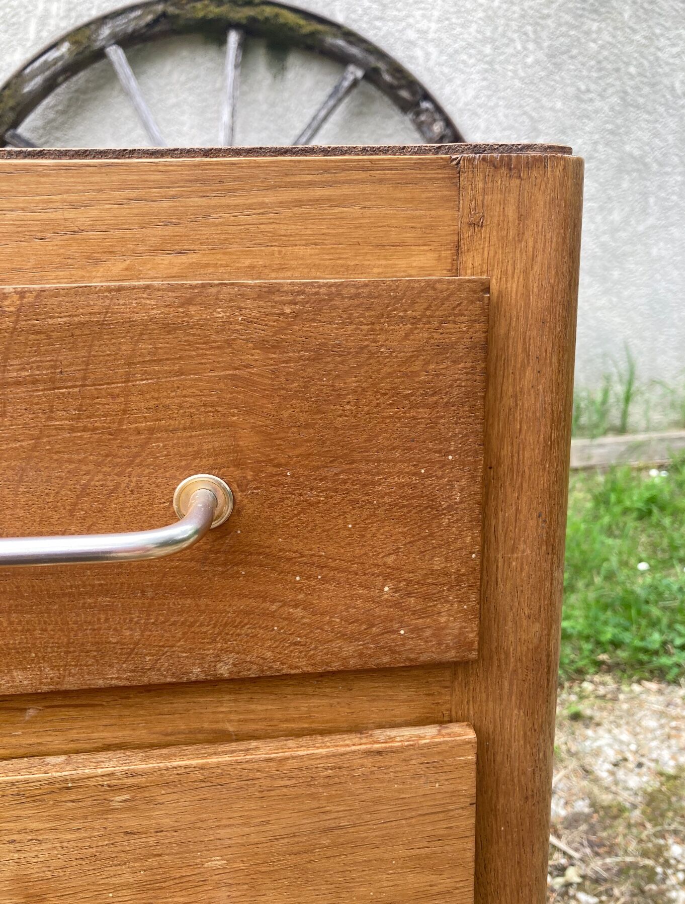 Vintage chest of drawers compass feet