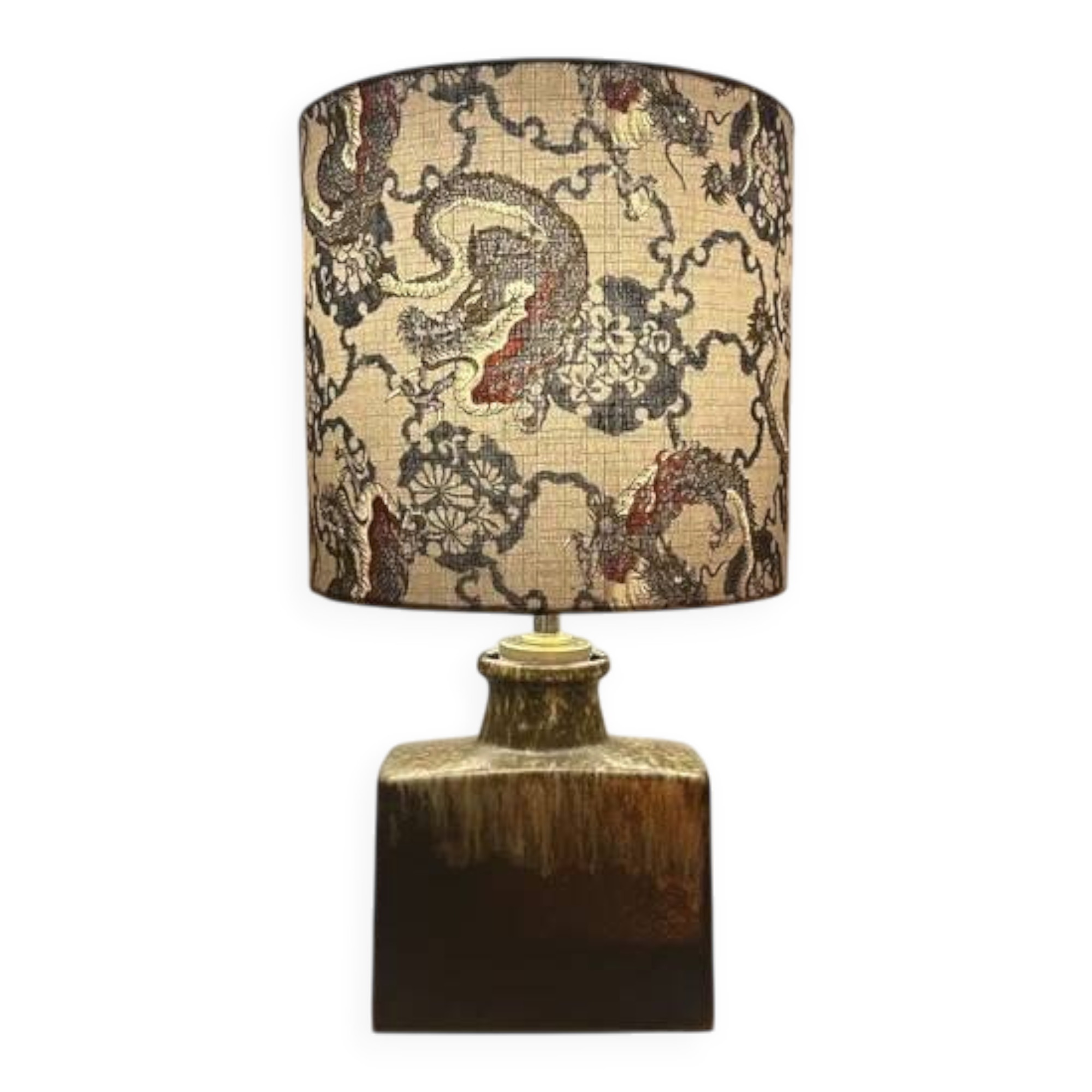 Average dragon lamp upcycled from an original Scheurich WGP vase.