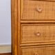 Vintage rattan chest of drawers
