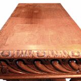 Console or small oak sideboard, 1900s, Louis XIII style, 100x40cm.