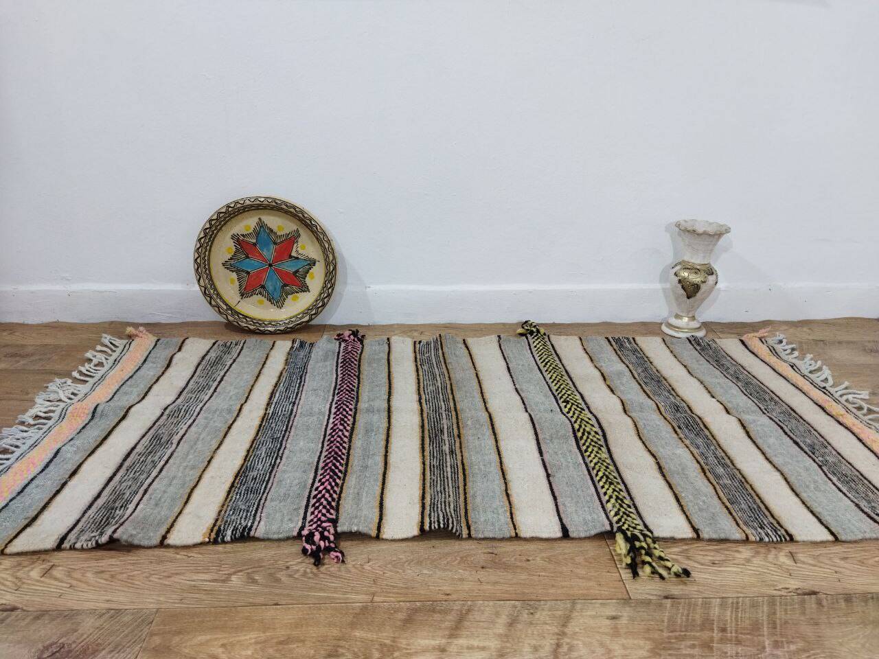 Handcrafted Moroccan Berber Rug 183 X 88CM