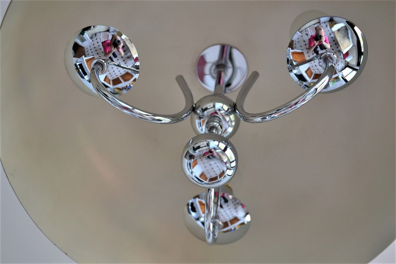 Vintage brushed aluminum suspension Germany 1970