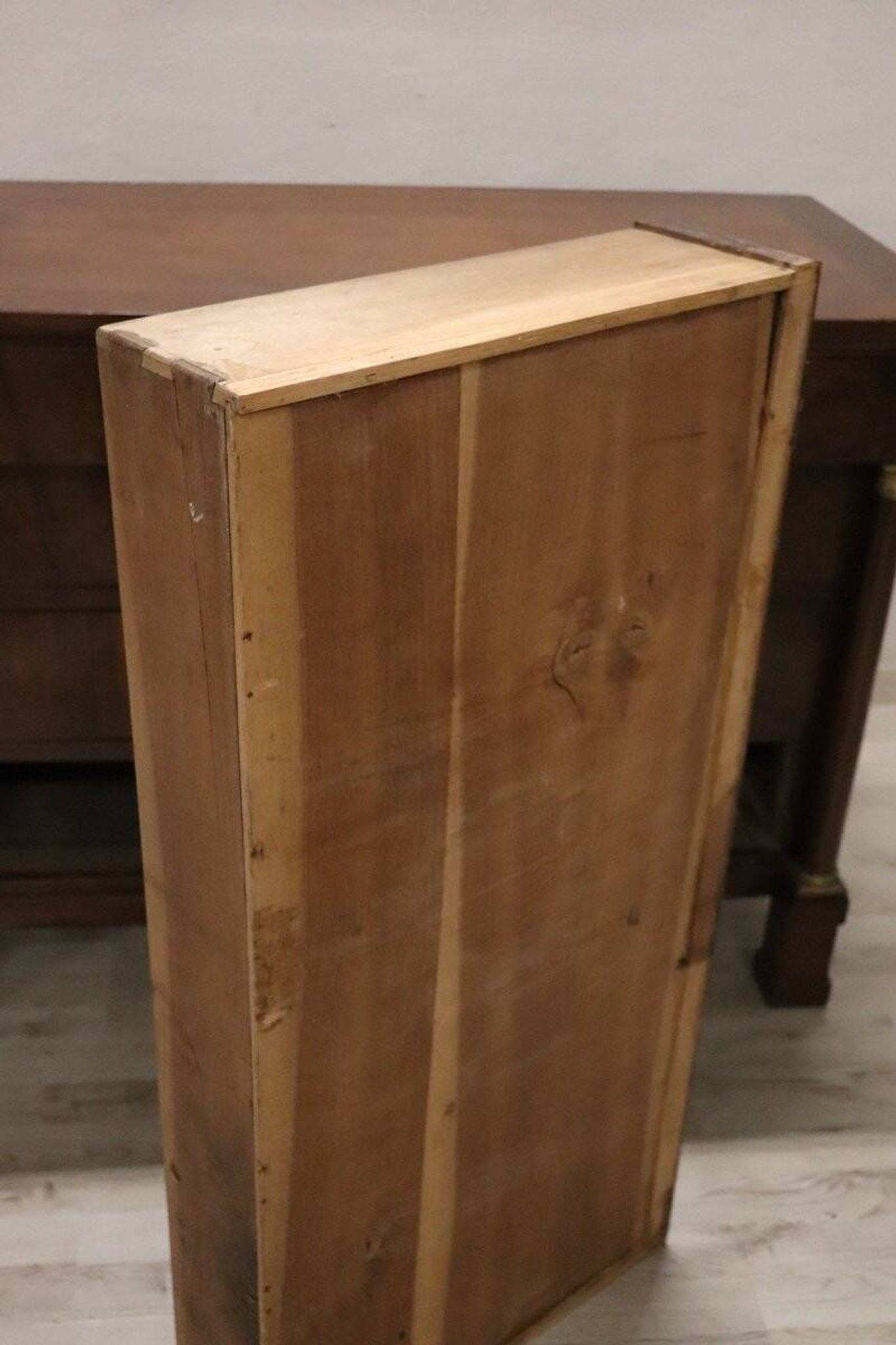 Antique Empire Chest Of Drawers In Walnut, Italy Early 19th Century