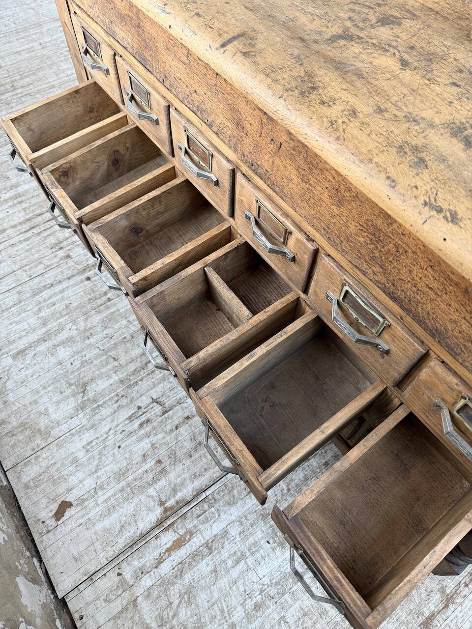 Comptoir, îlot central, meuble de métier multi-tiroirs