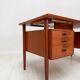 Bureau exécutif danois en teck, années 1960