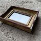 Small antique gold mirror 16x23cm