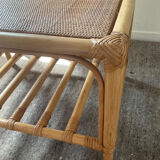 Rattan coffee table from the 70s