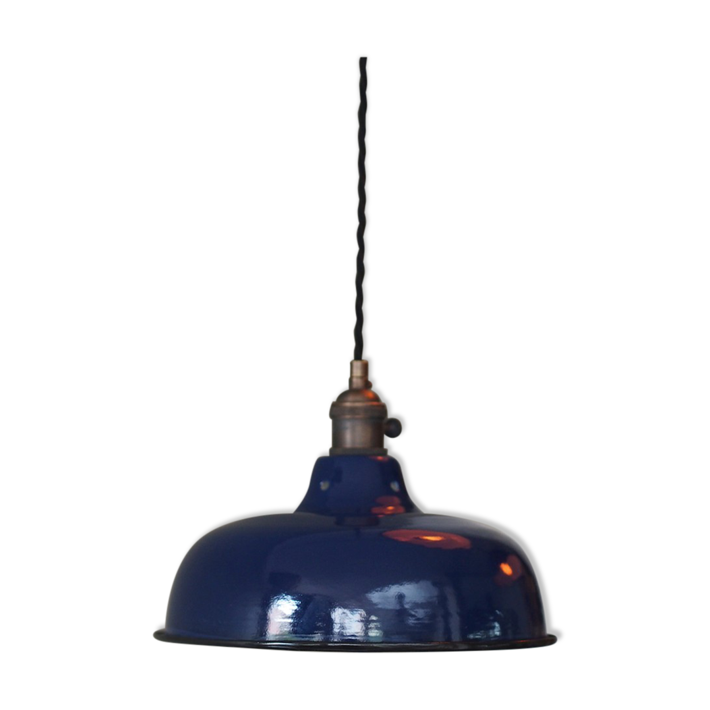 Day blind emailed midnight blue industrial lamp