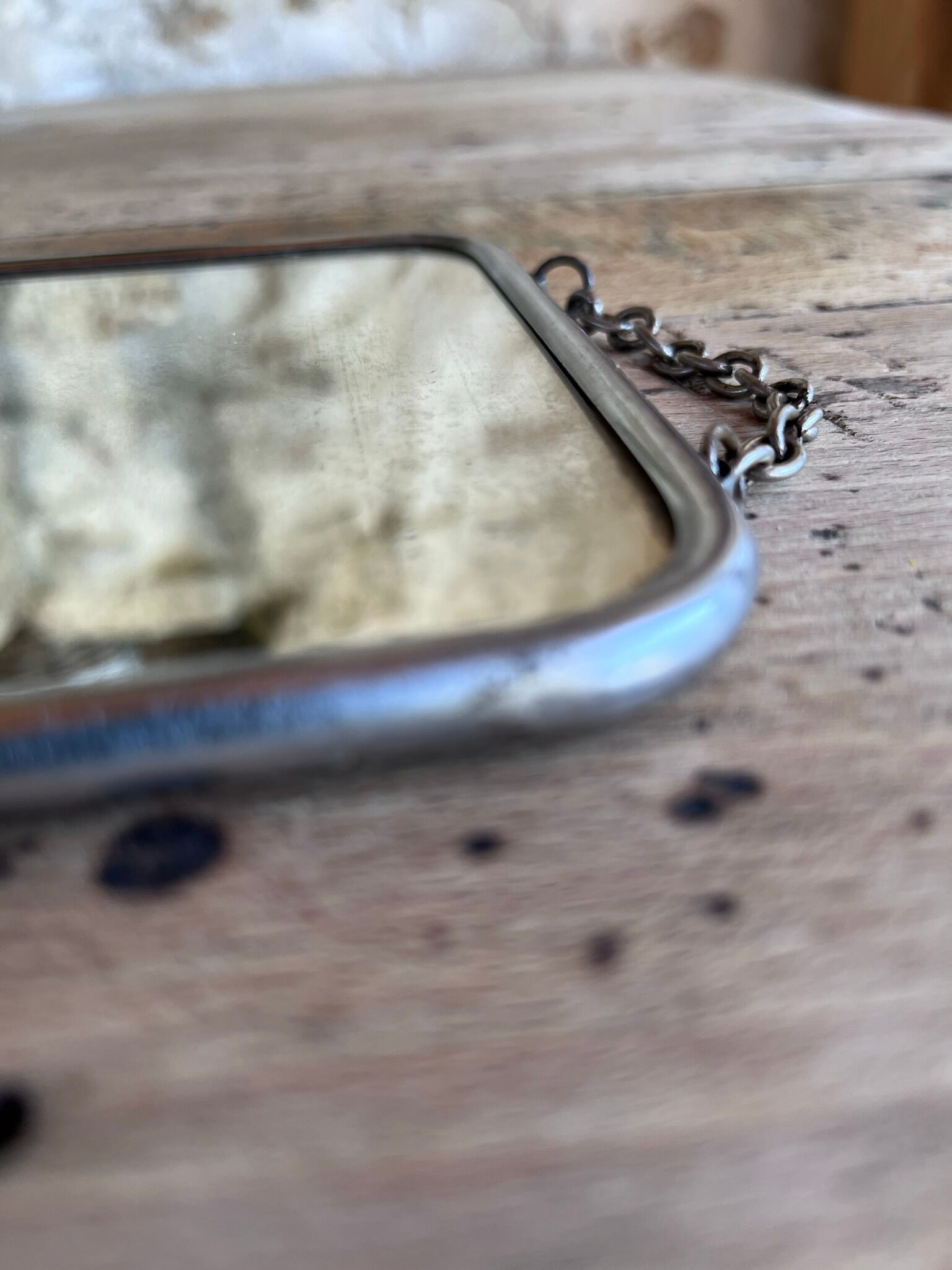 Barber mirror to hang