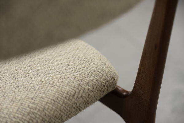 Chaise de salle à manger scandinave moderne en teck du milieu du siècle, années 1960, ensemble de 4