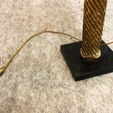 Lampe en bois doré, XXe siècle