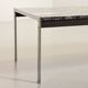 Kho Liangh Black Marble and Brushed Steel Coffee Table by Artifort 1960s