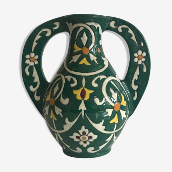 Nabeul pottery handle vase