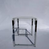 Marc Berthier Lucite Vintage Retro Side Table France 1970s