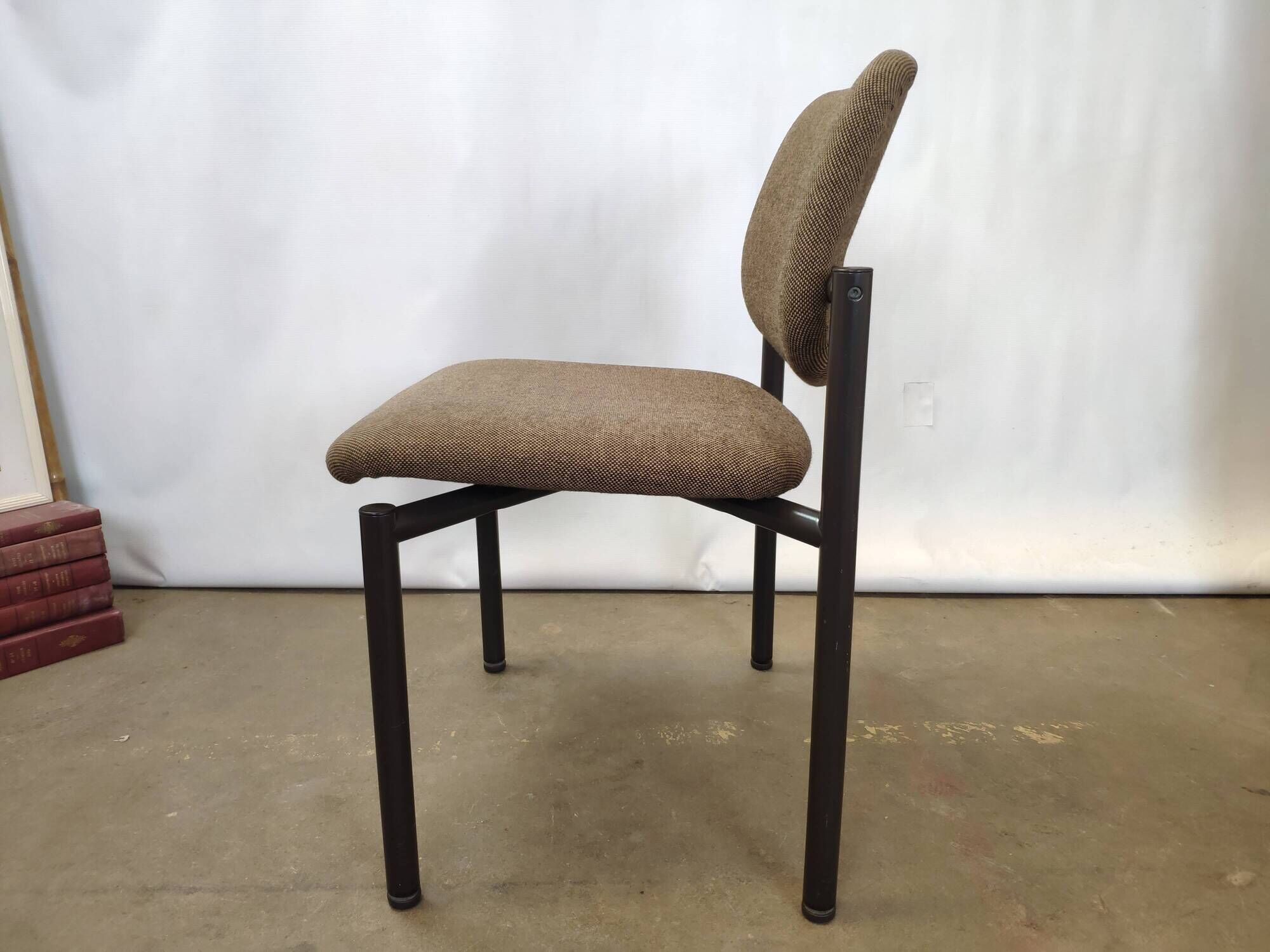 Martin Stoll Champenay vintage office chair metal and fabric