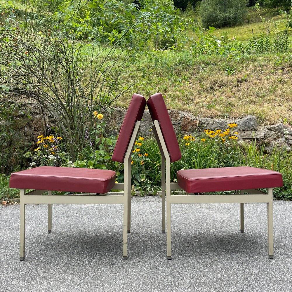 Chairs and coffee table by Anonima Castelli from Castelli / Anonima Castelli, Italy, 1950s, set of 3.