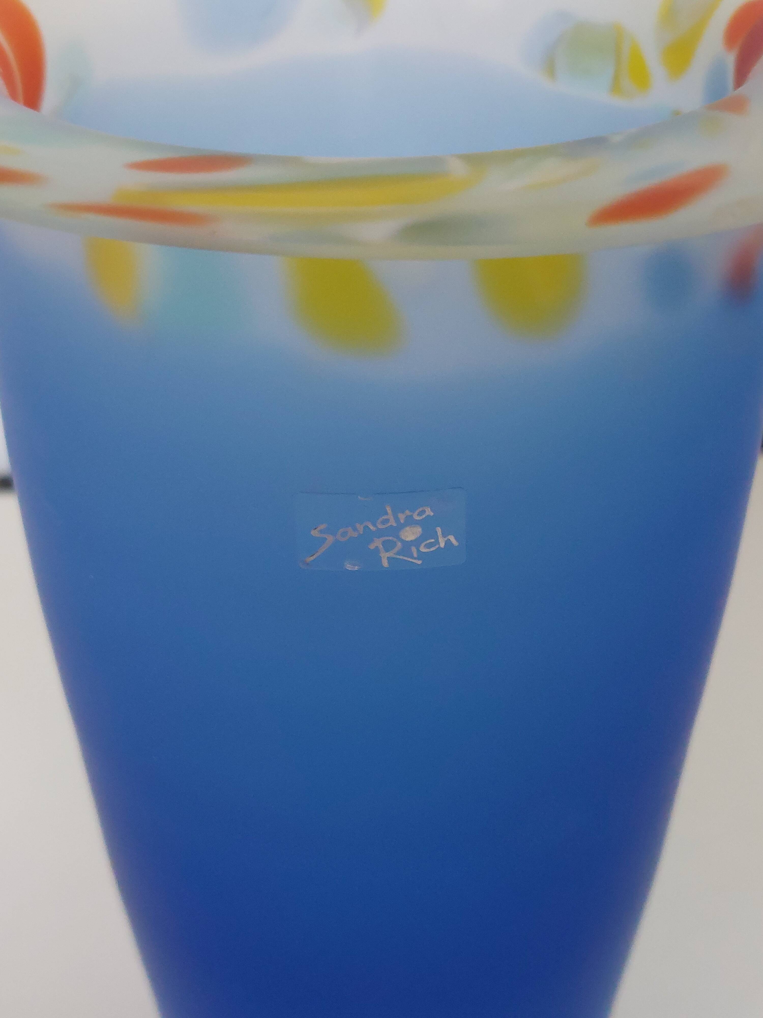 Glass paste vase