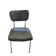 Retro chair in bottle green faux leather