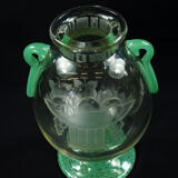Charles Schneider art deco glass vase circa 1920