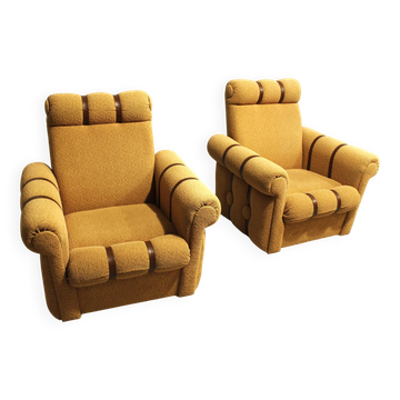 Paire de fauteuils, Hikor Písek années 1970