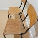 Set of 2 school chairs