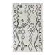 New Moroccan style Tulu Rug Made of Natural Undyed Wool. Custom Options Available
