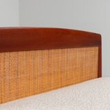 Scandinavian daybed in teak and cane Denmark 1960