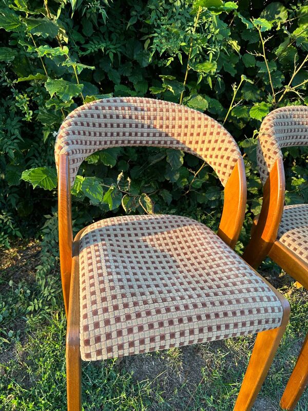 Paire de chaises vintage design années 50/60 style Baumann