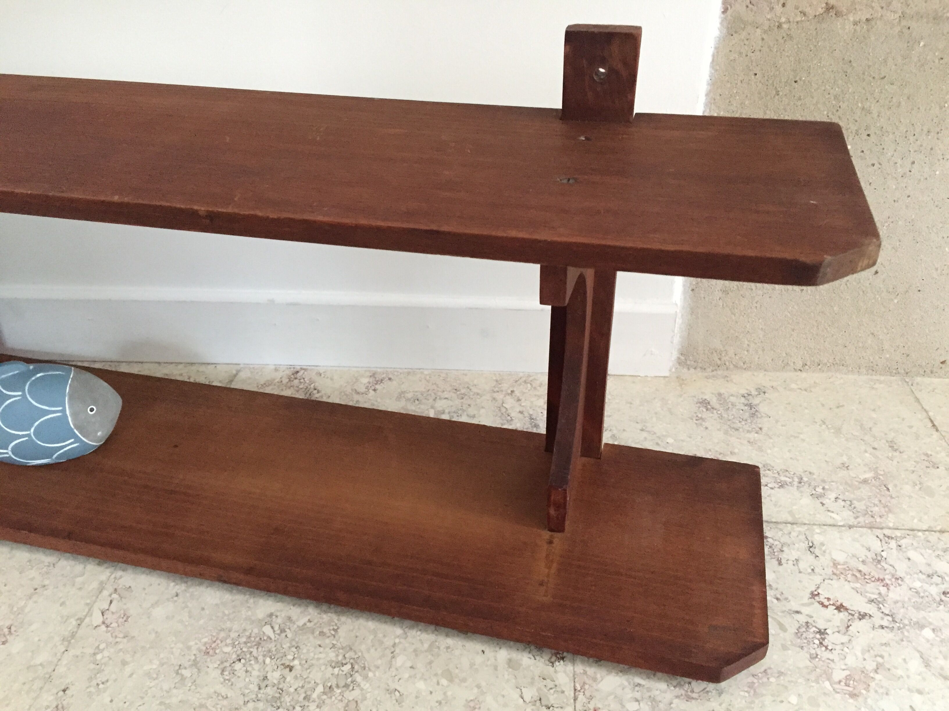 Vintage double shelf