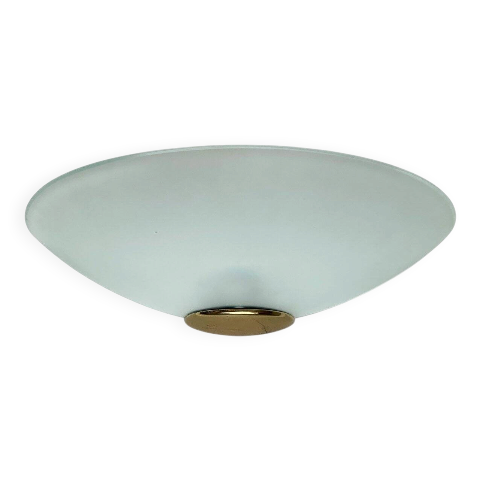 Postmodern vintage glass wall light by Metalarte, 1980s.