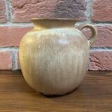 Scheurich 605-16 Brown-Beige Vase or Pot with Handle, West German Mid-Century Ceramics