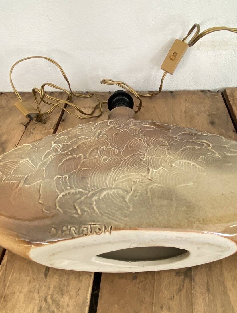Ceramic lamp base, Vallauris 1970s