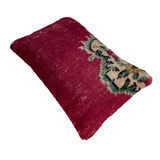Vintage turkish rug cushion cover, 30 x 50 cm