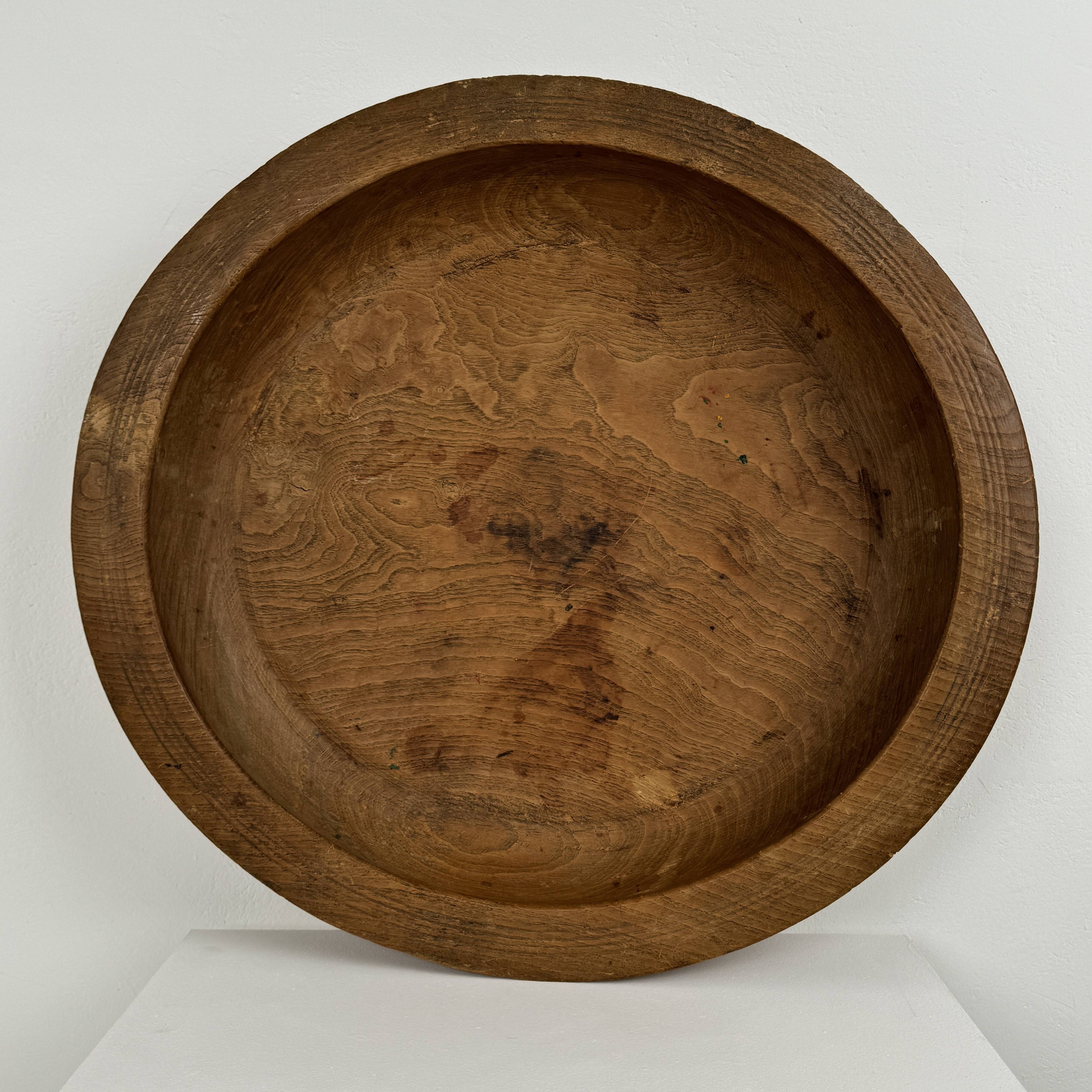 XXL carved wood bowl