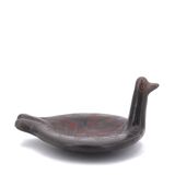 Black ceramic bird-shaped pocket tray, Mexico 1970s