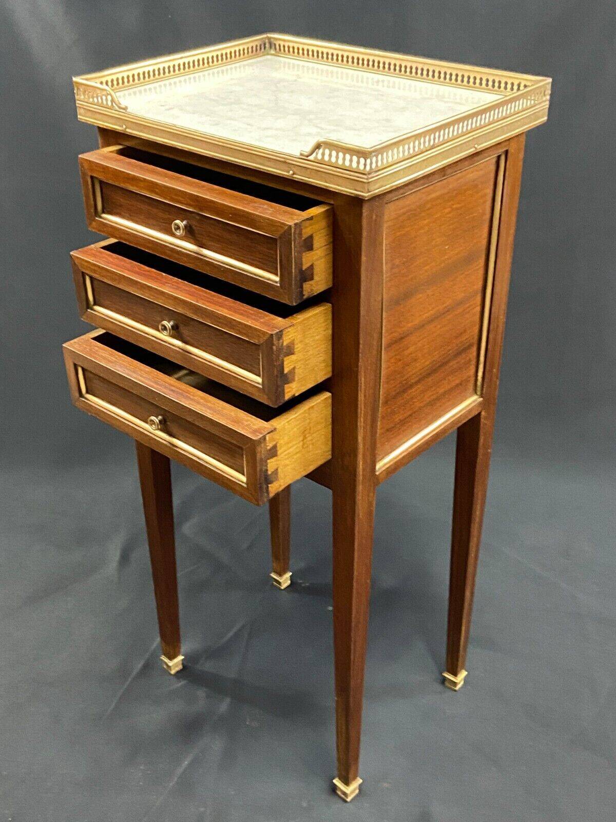 Bedside table end table side table mahogany console Louis XVI late 19th century