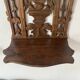 antique foldable wall shelf with openwork wood