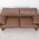 Set of Cassina Maralunga 2 seaters in mocca leather