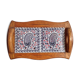 Wood ceramic platter