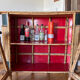 Vintage rattan bar