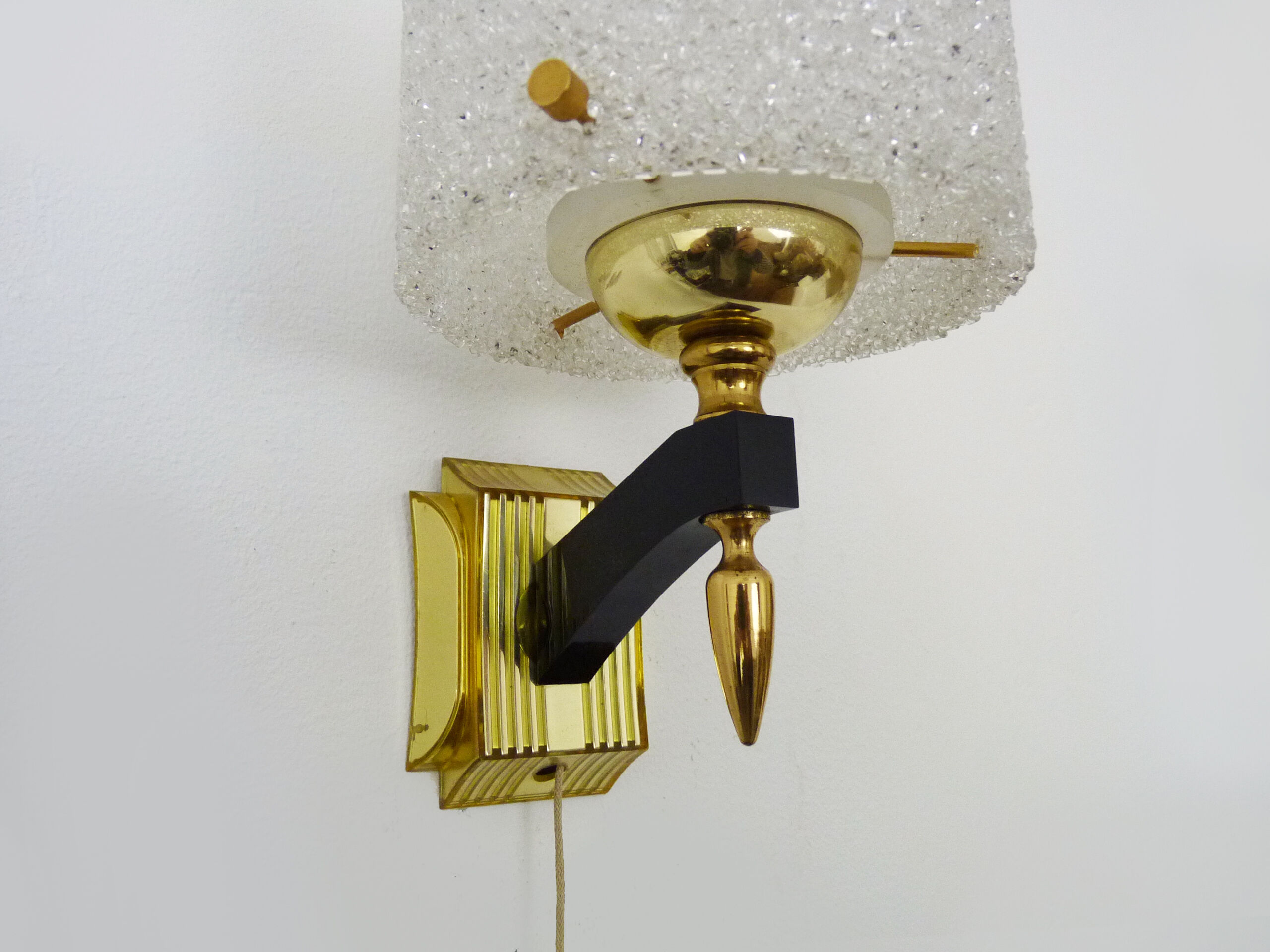 Pair of minimalist vintage wall lamps 50/60