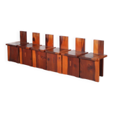 Chaises de salle à manger style Dominique Zimbaca, France, 1960