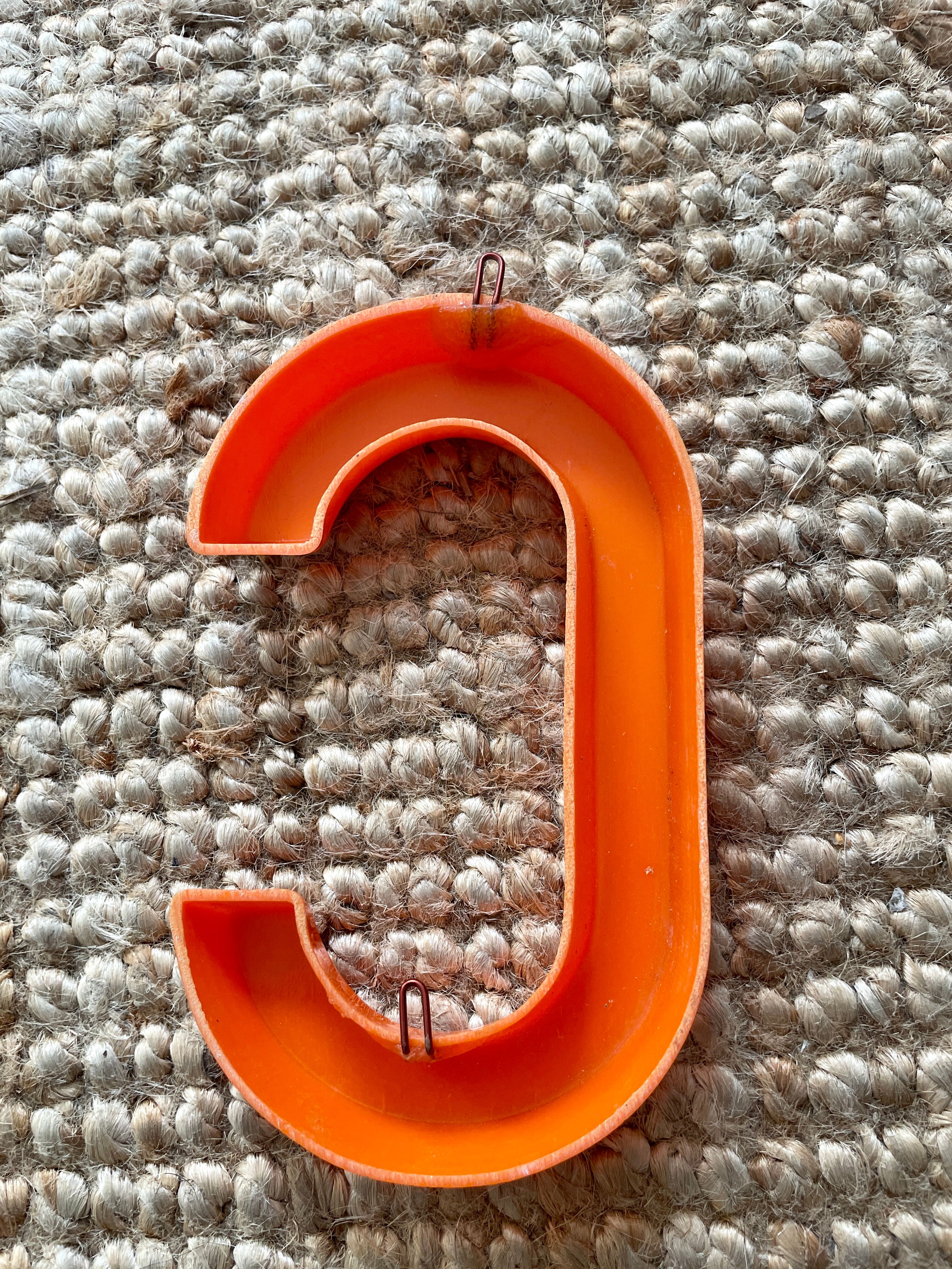 Plastic letters from the 70s - ETC