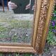 Old plastered and gilded wooden mirror 138x84