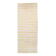 Soft Beige & Mustard Yellow Striped Wool Kilim Rug, 155x396