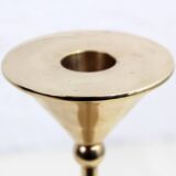 Scandinavian brass candle holder