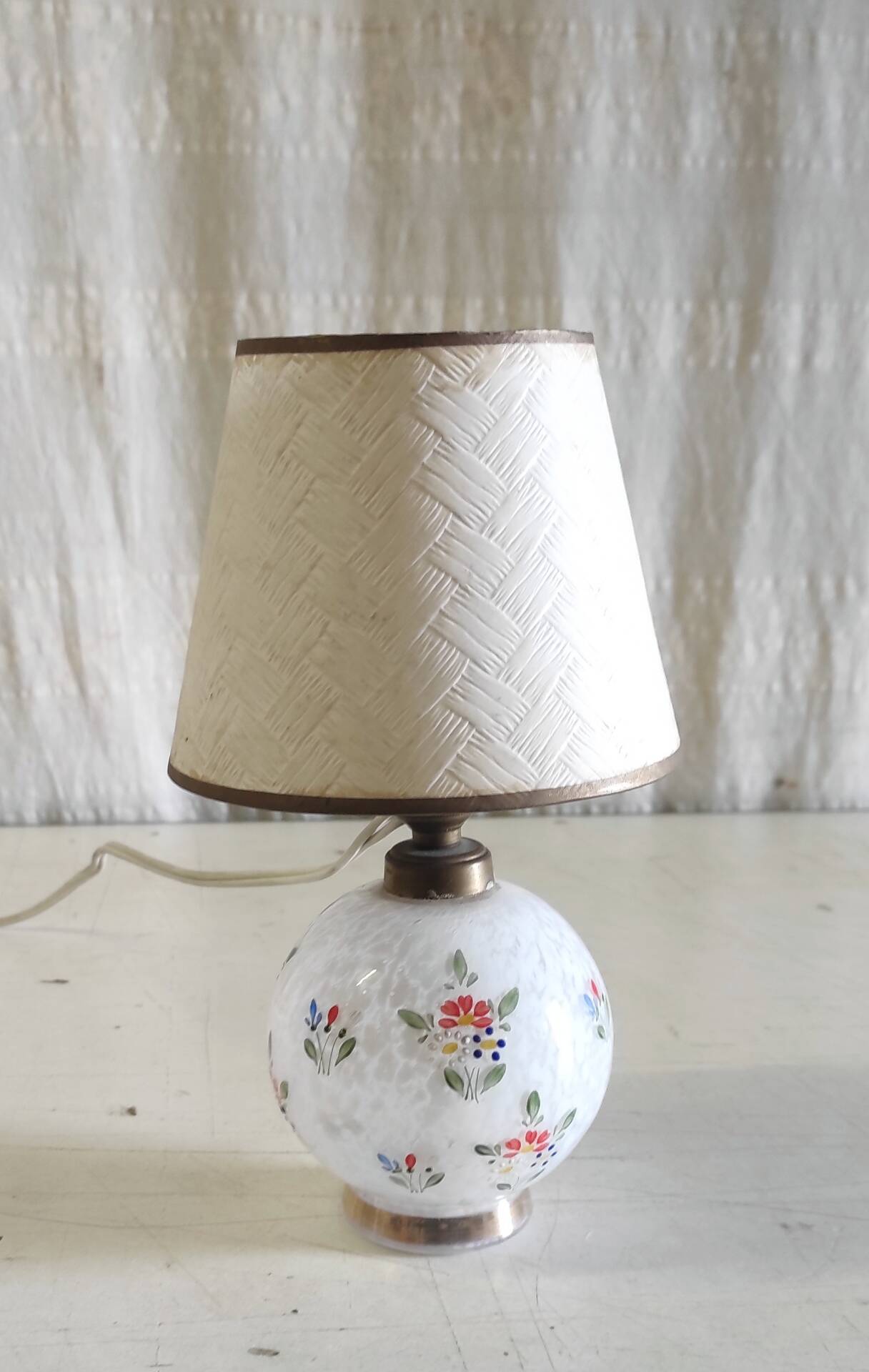 Lampe à poser en verre de Clichy - mid. XXeme
