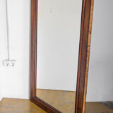 Vintage mirror with walnut frame. France, 1940